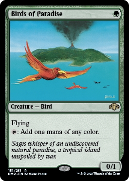 Birds of Paradise Dominaria Remastered Retro Frame